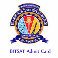 bitsat admit card