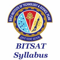 bitsat syllabus